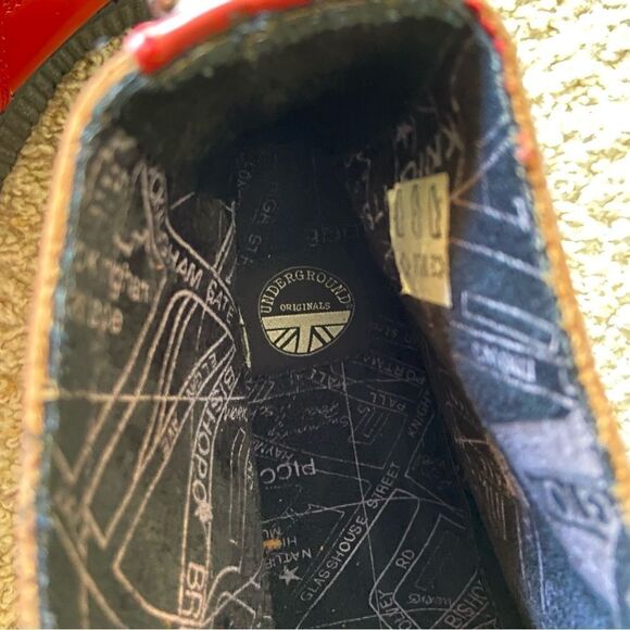 Undeground Red Boots Made in England Size 11 - Picture 9 of 11